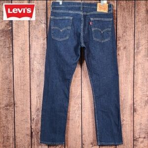 34x30 Vtg Levi's Men's Straight Fit Stretch Blue Jeans Excellent Condition